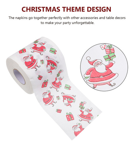 Rolo Higiênico De Natal De Papel Higiênico Para Decoração, 4