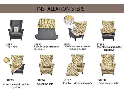 Funda Lavable Sofa Reclinable Individual Estampado Floral