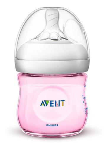 Mamadeira Avent 125ml Petala Rosa Com Bico N1 0m+