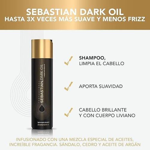 Sebastian Dark Oil Lightweight Shampoo 250ml