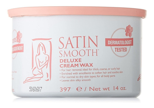 Satin Smooth Deluxe Crema De Cera Para Maceta, 14 Onzas