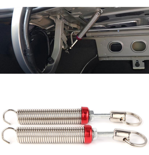 Baúl de coche Lifterspring de 2 piezas, color rojo