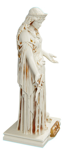 Estátua Medeia Mitologia Grega Estatueta Cor Cor Mármore Dourado