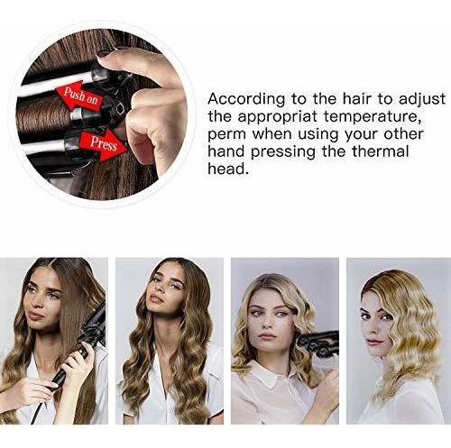 Hair Waver, Varita De Rizador De 3 Barriles Plancha De Pelo