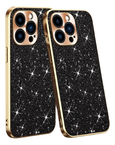 Funda Blanda Slim Star Diamond Shiny Mirror Para iPhone 15