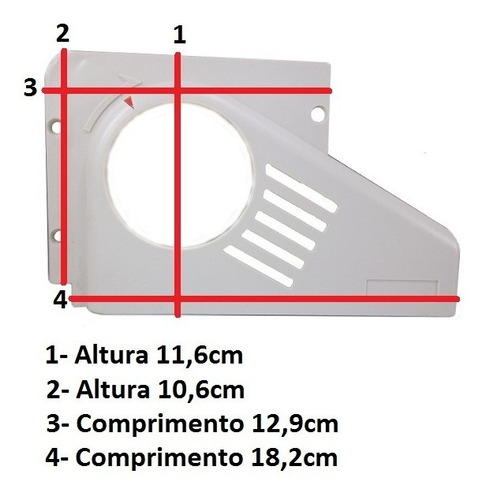 Tampa Lateral Protetor Correia Costura Overlock Interlock
