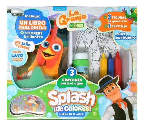 Granja De Zenon Splash De Colores Juego Para El Baño Crayone