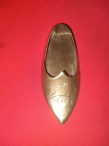 Zapatito Bronce Antiguo,cenicero Pequeño 