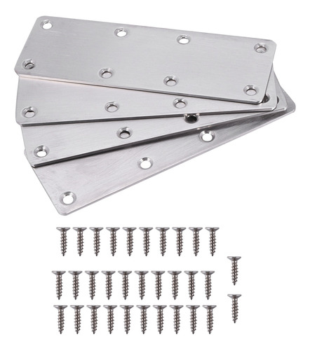 Placa De Reparación Plana De Acero Inoxidable De 4 Piezas Co