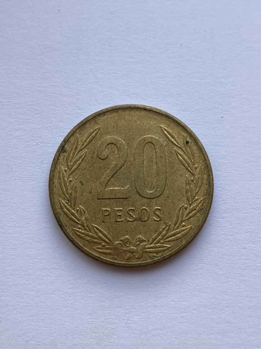 Moneda De 20 Pesos De Colombia Del Año 1984