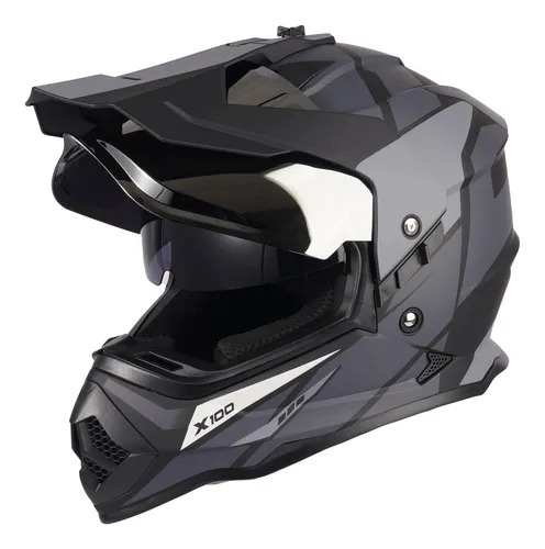 Casco De Motocicleta Dual Sport Certificado De Orthrus Dot D