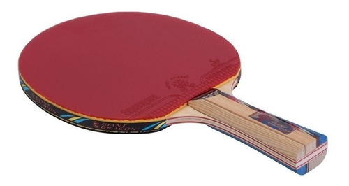 Paleta de ping pong Giant Dragon Professional negra y roja FL (Cóncavo)