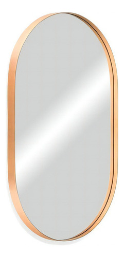 Espelho Oval Com Moldura Sala Banheiro Grande 80 Cm Branco