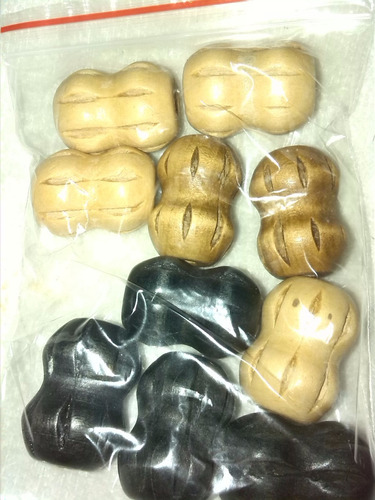 Pepas De Madera Bisutería Manualidades Carteras X 12 Doc
