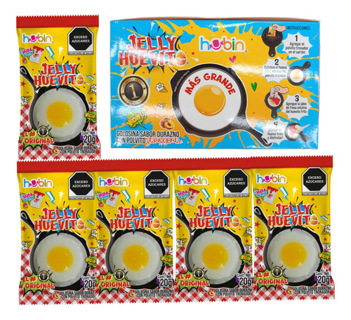 Gomita Huevito Tronador 72 Pz Jelly Huevito Hubin