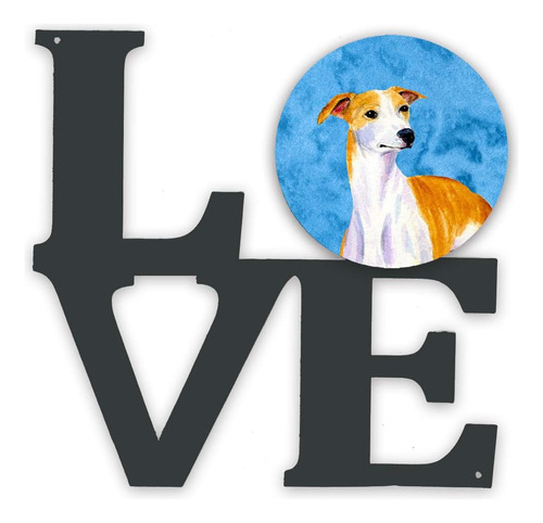 Arte De Pared Azul Whippet Para Interiores Y Exteriores