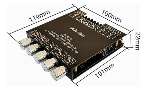 Placa Amplificadora Zk-tb21s, Amplificador Subwoofer 5.1
