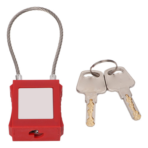 Steel Cable Locks Lockout Tagout 85mm Shackle Safety Padlock