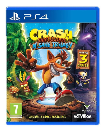 Crash Trilogy 3 En Uno Ps4 Juego Fisico