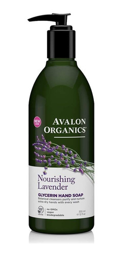 Avalon Organics Glycerin Hand Soap Nourishing Lavender 355ml
