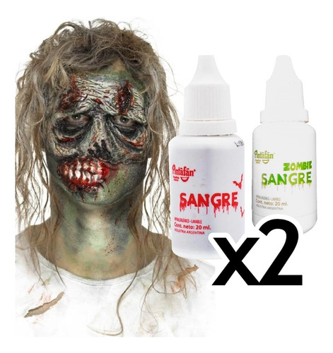 Sangre Artificial Falsa Fx Efectos Especiales Pintafán X2