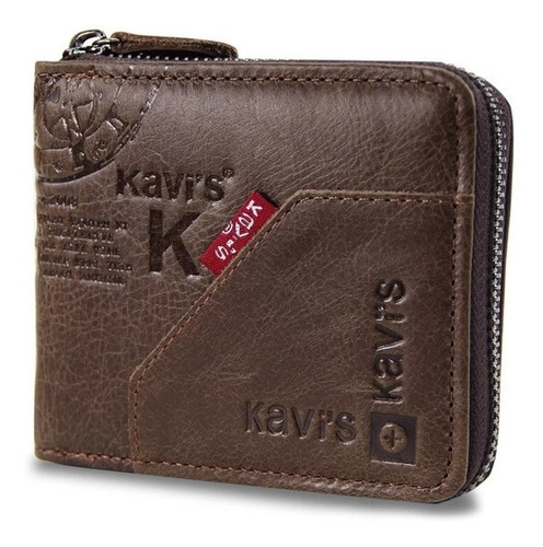 Billetera Kavis De Cuero Pu Para Hombre