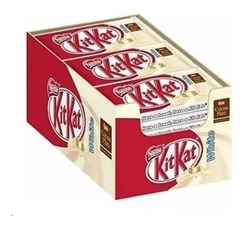 Chocolate Kit Kat Branco 41,5g Caixa C/24 Unidades 