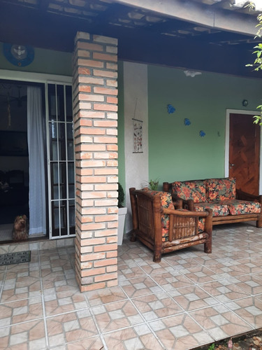 Imagem 3 de 22 de Casa Com Piscina, À 100 Metros Do Mar, No Bairro Cibratel 2 Em Itanhaém, Com Churrasqueira