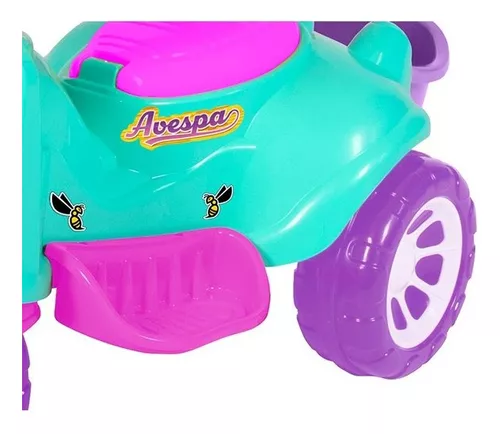 Triciclo Infantil Baby City Menina com Empurrador