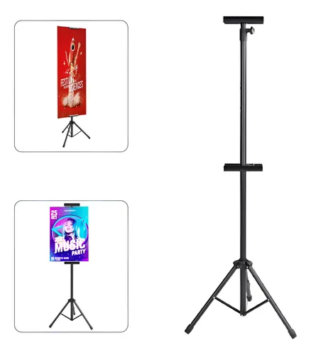 Soporte O Porta Pendón Alta Ajustable 100-225cm Para Póster