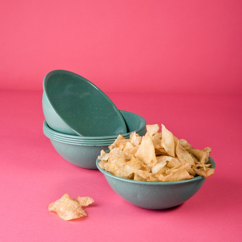 Set De Bowl Multiusos Grande De Peltre, 6 Piezas Menta