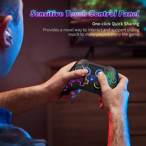 Gamrombo Led Wireless Controller For Ps5/ps5 Pro/ps5 Slim...