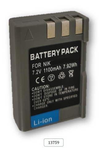 Bateria Mod. 13759 Para Nikon D5000