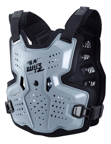 Pechera Motocross Elevate Gris Interior Negro Wirtz