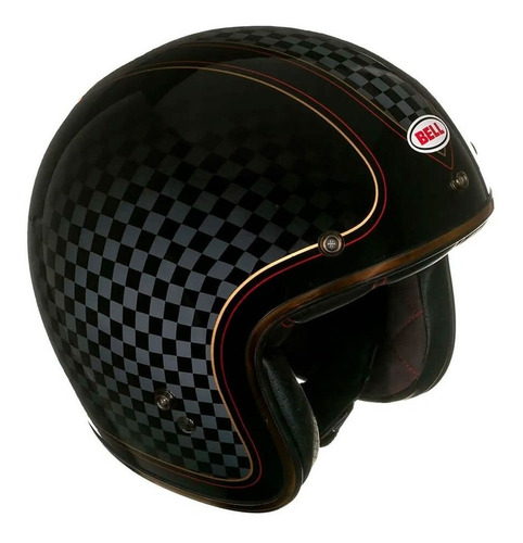 Capacete Bell Custom 500 Rsd Check It (com Pequeno Detalhe) 