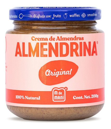 Almendrina Original - M De Maní. 100% Natural Frasco 200 Gr