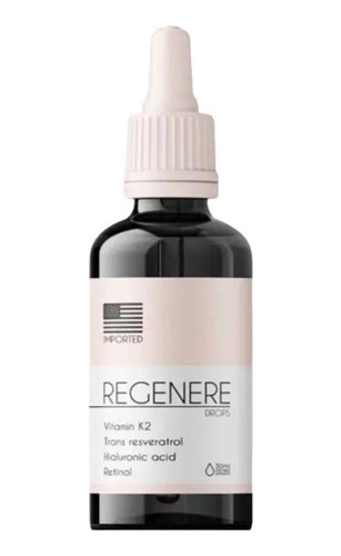 Regenere Drops Suplemento Vitamina K2 Trans Resveratrol