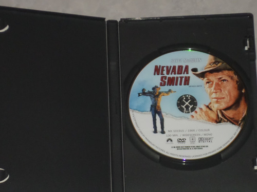 Nevada Smith - Steve Mcqueen-dvd 1966 Pelicula Color Western (Usado)