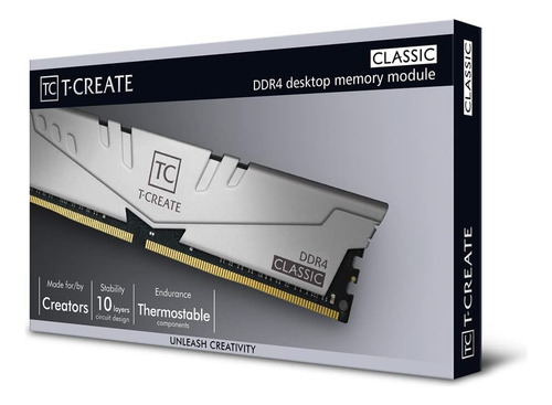 Módulo Ram Teamgroup 2x8 Gb Ddr4 3200mhz Cl22 Gris