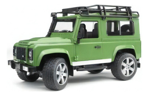 Juguetes Bruder Land Rover Defender Station Wagon 2590 Color Verde Olivo