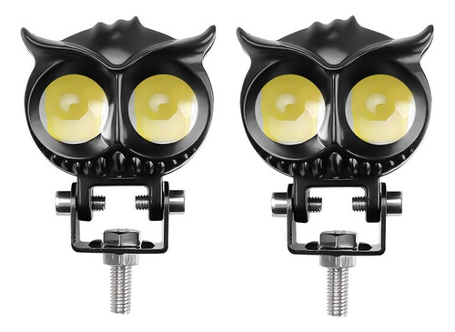 2x Faro Doble Color Led Antiniebla Para Motocicleta Y Coche