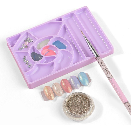 Paleta Mezcladora De Manicuria Maquillaje Artistico Plastica