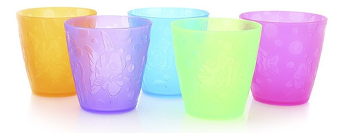 Vasos Apilables De Colores X 5 Unidades - Baby Innovation Color Multicolor Liso