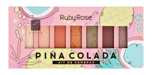 Paleta De Sombras 7 Tonos Piña Colada Ruby Rose Original