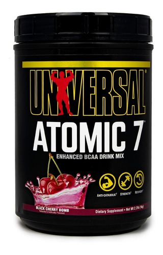 Pre Entreno Atomic 7 Universal 1kg / BCAA + Glutamina + Taurina + Citrulina y Vit B6