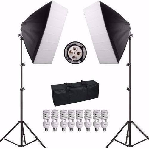 Kit Iluminação Estúdio Profissional Completo Softbox 110v