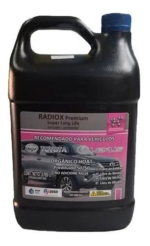 Refrigerante Toyota Lexus Rosado Q-var Radiox