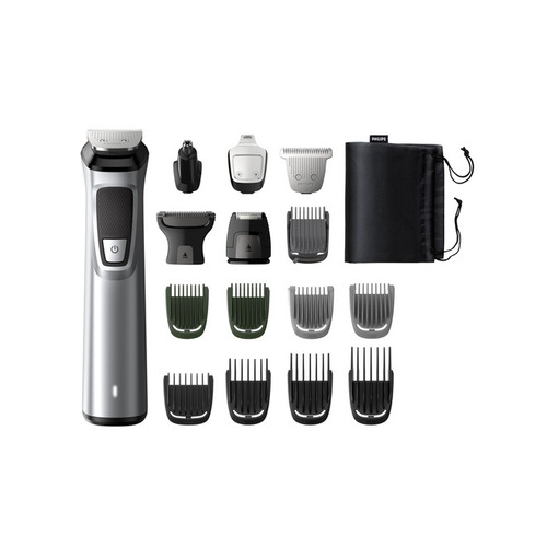 Imagen 3 de 3 de Máquina afeitadora y cortadora de pelo Philips Series 7000 MG7736 negra y plata 100V/240V