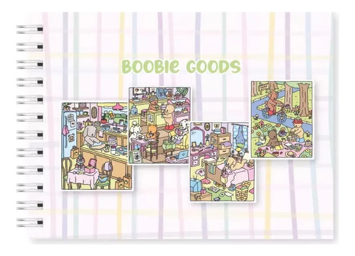Libro Para Colorear Bobbie Goods, 50 Páginas, Tapa Dura, Bob