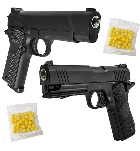 Imagen 1 de 10 de Pistola Airsoft Colt 1911 6 Mm Full Metal - Spring
